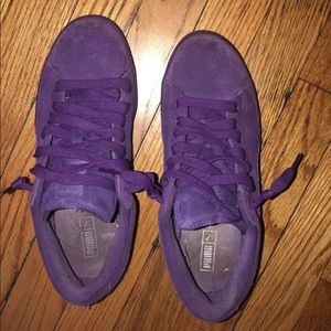 Purple PUMA shoes